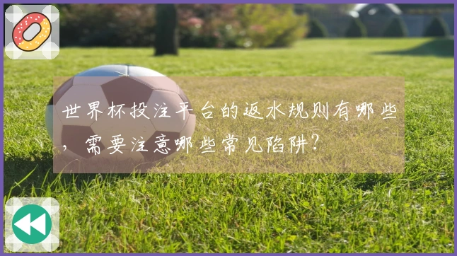 世界杯投注平台的返水规则有哪些，需要注意哪些常见陷阱？